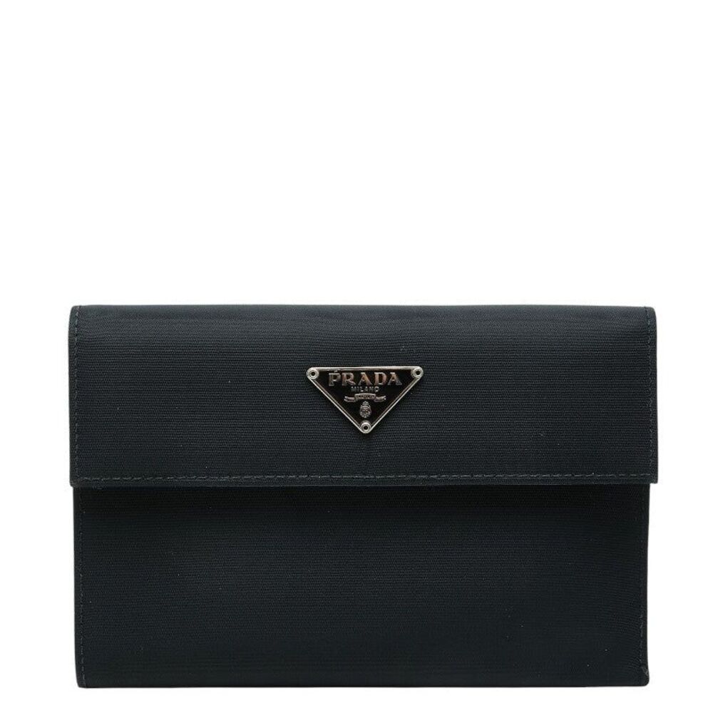 Prada Triangle Logo Trifold Wallet